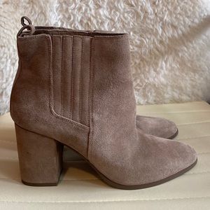 Saks Fifth Avenue Tan Suede Boots
